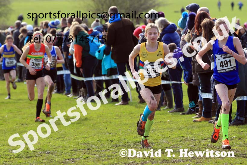 Girls Under-13s 2023 UK CAU Inter Counties Cross Country Champs, Prestwold Hall, Loughborough. Photo: David T. Hewitson/Sports for All Pics